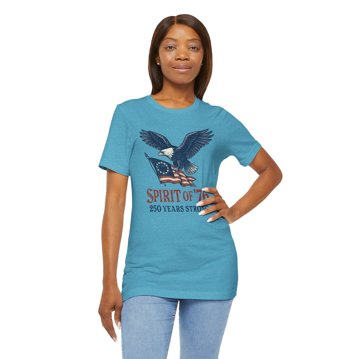 Vintage Spirit of '76 Eagle Tee, Patriotic Shirt
