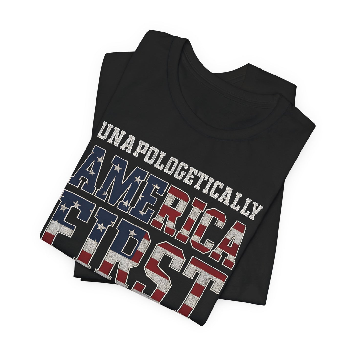 America First Unisex Tee | Patriotic Short Sleeve Shirt