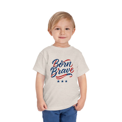 Born Brave' Graphic Tee, Toddler Short Sleeve Tee