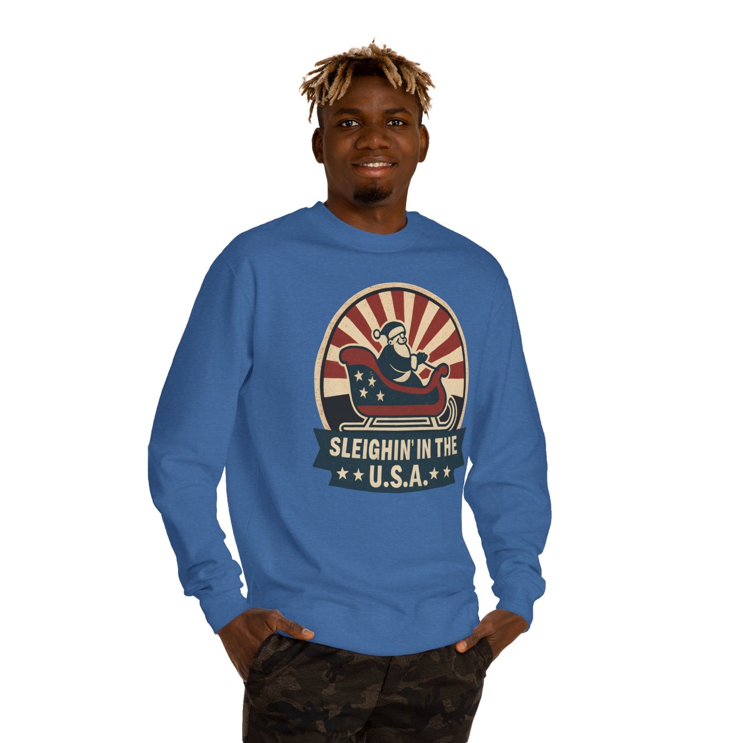Sleighing in the USA Sweatshirt