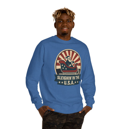 Sleighing in the USA Sweatshirt