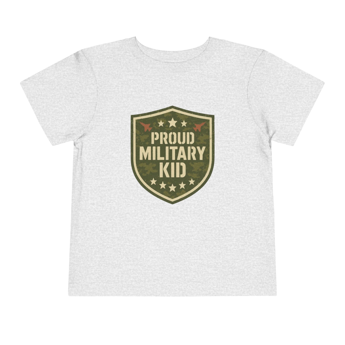 Proud Military Kid Toddler Tee, Kids Clothing, Military Family Gift, Short Sleeve Shirt, Patriotic Toddler Outfit, Boys and Girls Apparel
