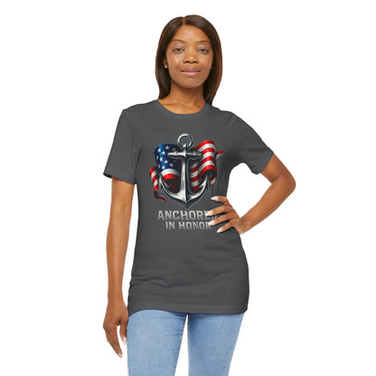 Navy Support Tee - Unisex Jersey Short Sleeve