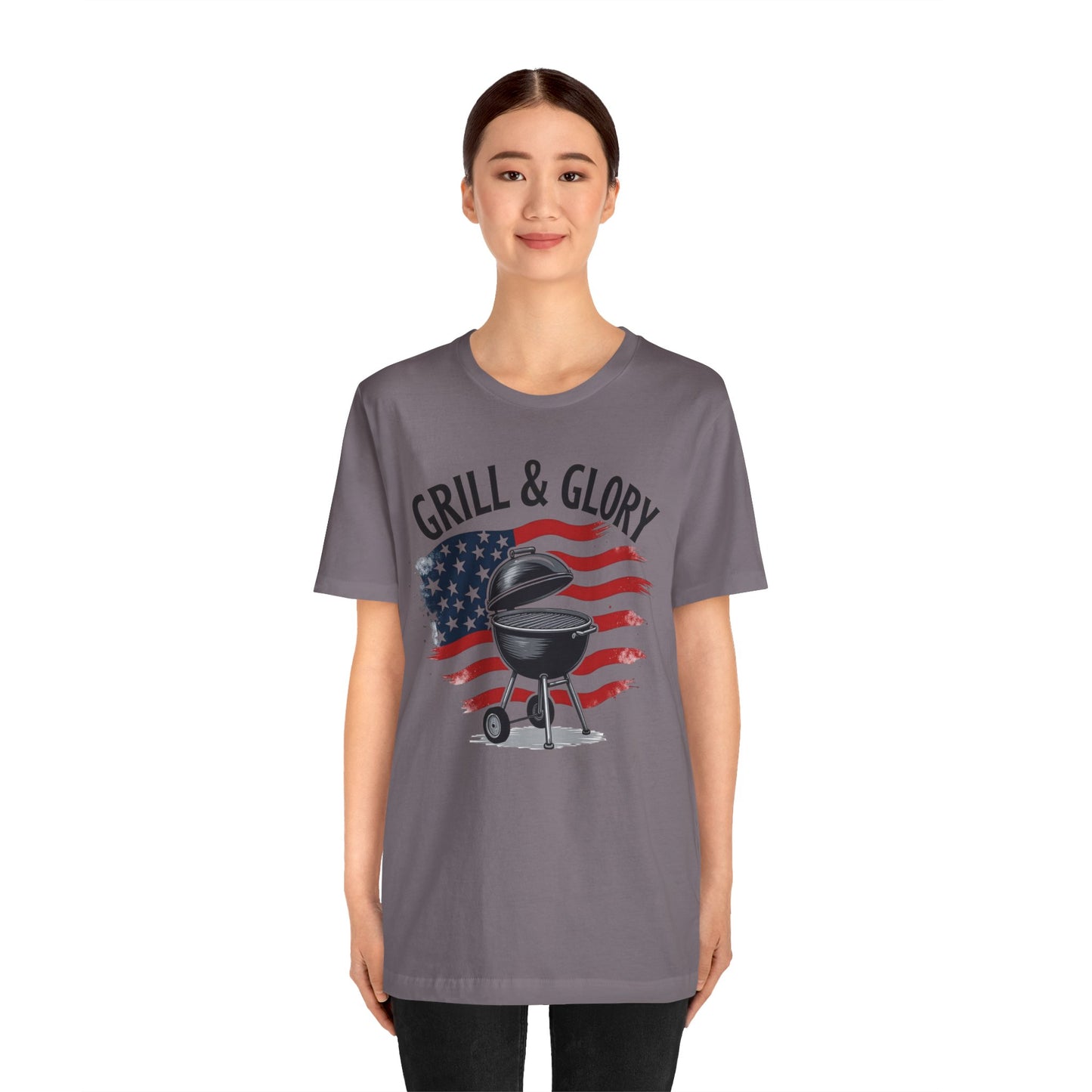 Grill & Glory Unisex Tee - Perfect for BBQs, Independence Day, Summer Parties, Grilling Enthusiasts, Family Gatherings