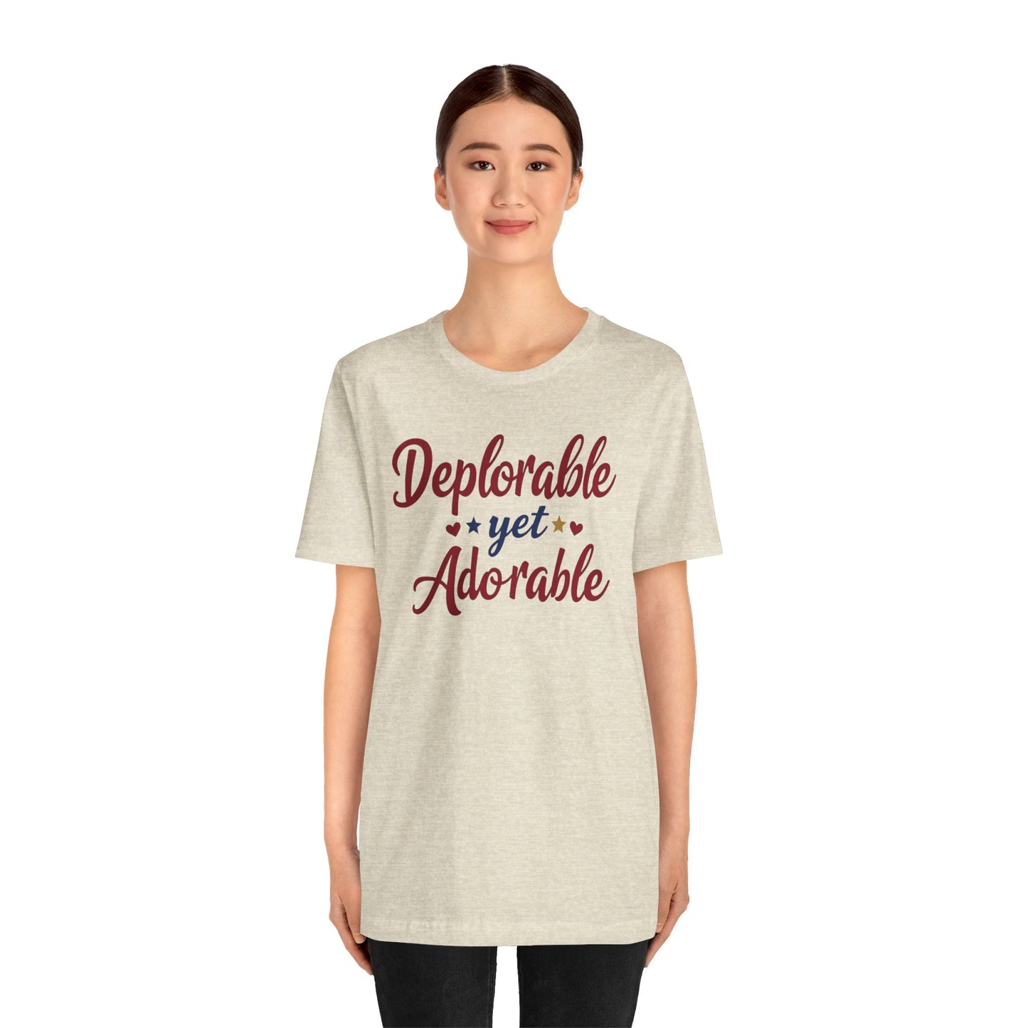 Deplorable Yet Adorable Unisex Jersey Tee - Fun Casual Shirt for Everyday Wear