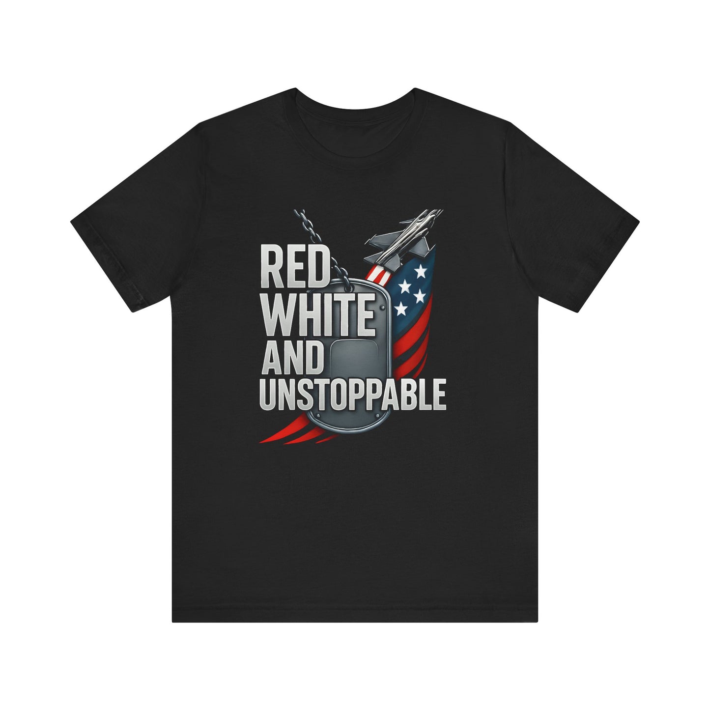 Red, White, and Unstoppable Graphic T-Shirt