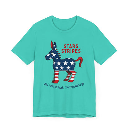 Stars & Stripes Confused Donkey Tee