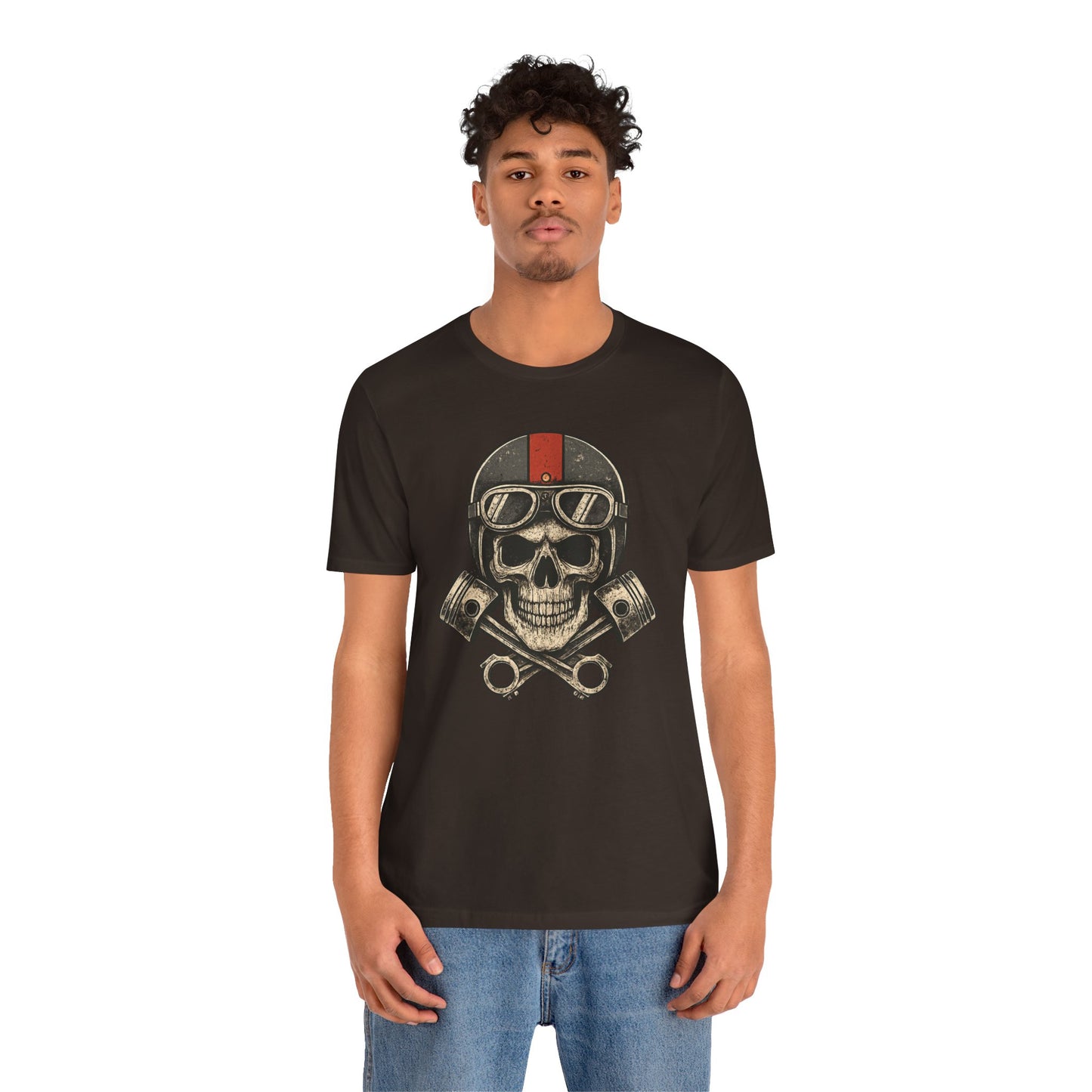 Skull & Piston Biker Tee