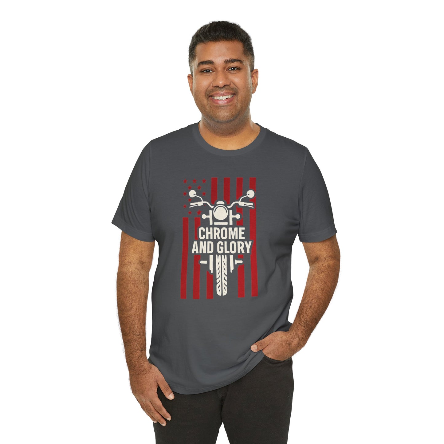 Chrome & Glory Patriotic Graphic Tee - Unisex Jersey Short Sleeve Shirt