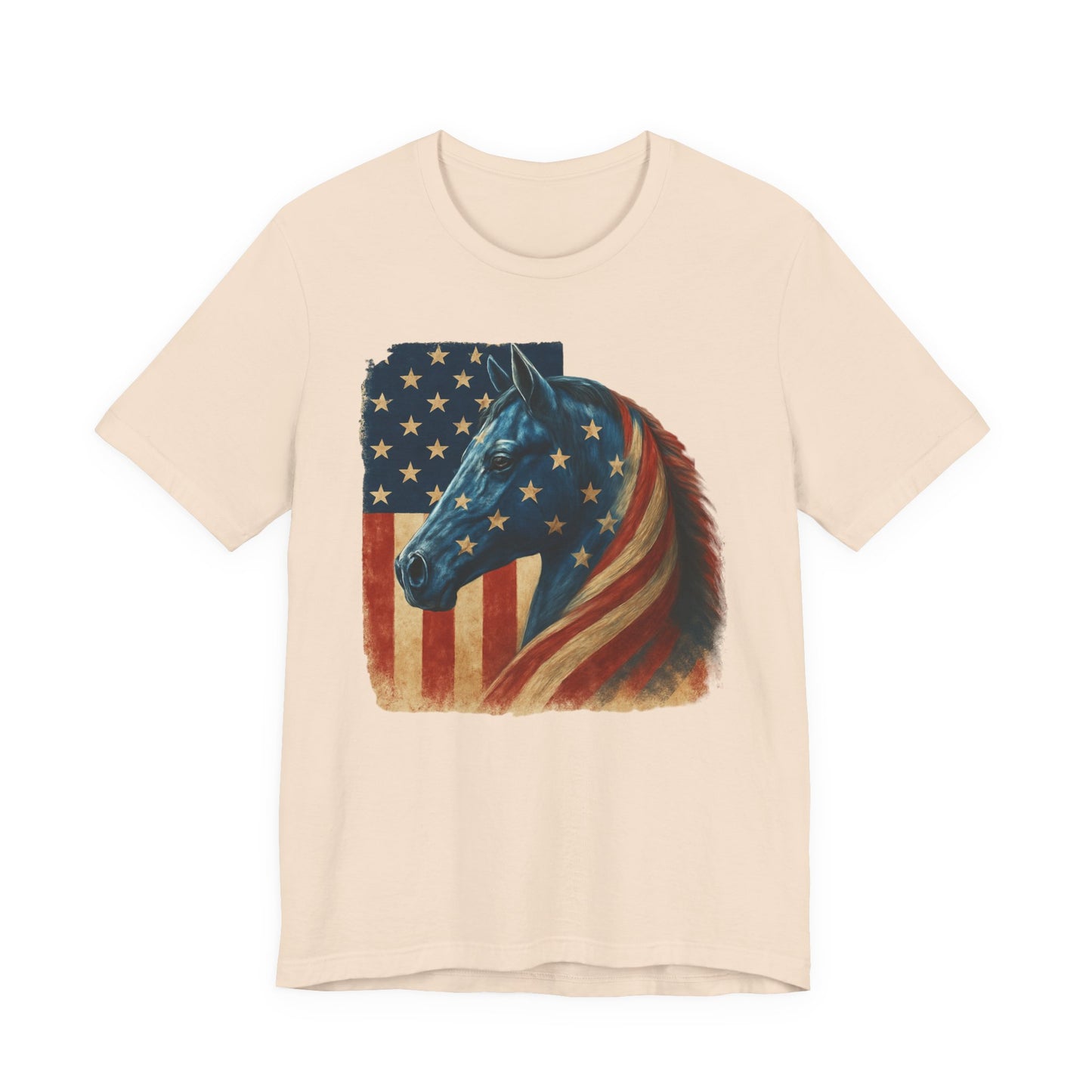 Patriotic Horse Lover T-Shirt — USA Equestrian Tee