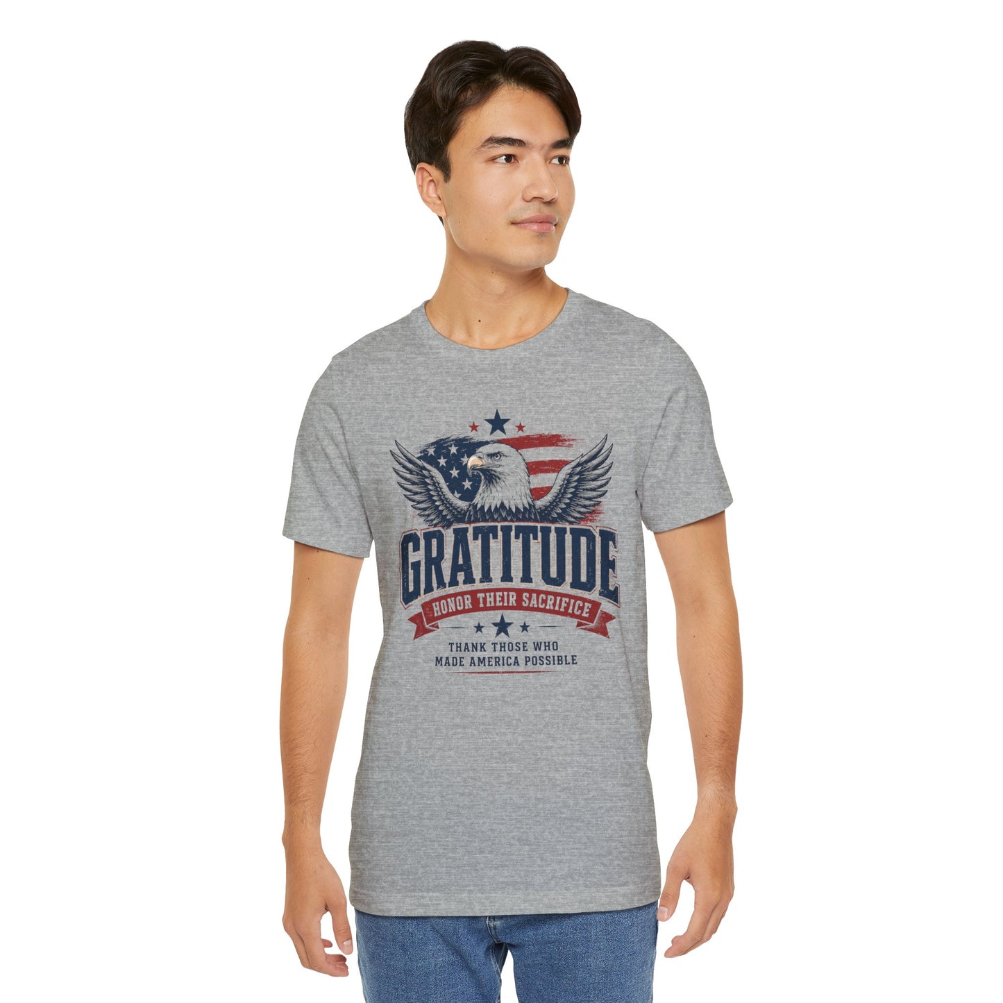 Gratitude Eagle Patriotic T-Shirt