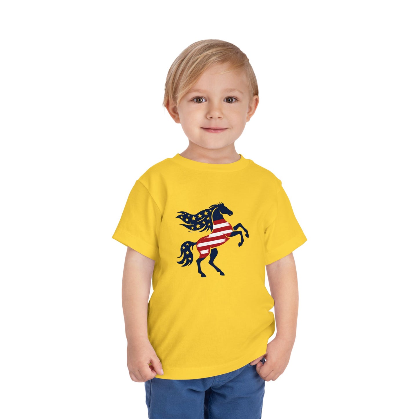 Patriotic Bucking Horse tee