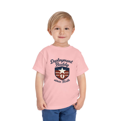 Toddler Deployment Buddy Tee, Cute Kids Shirt, Gift for Military Families, Birthday Outfit, Deployment Celebration Tee