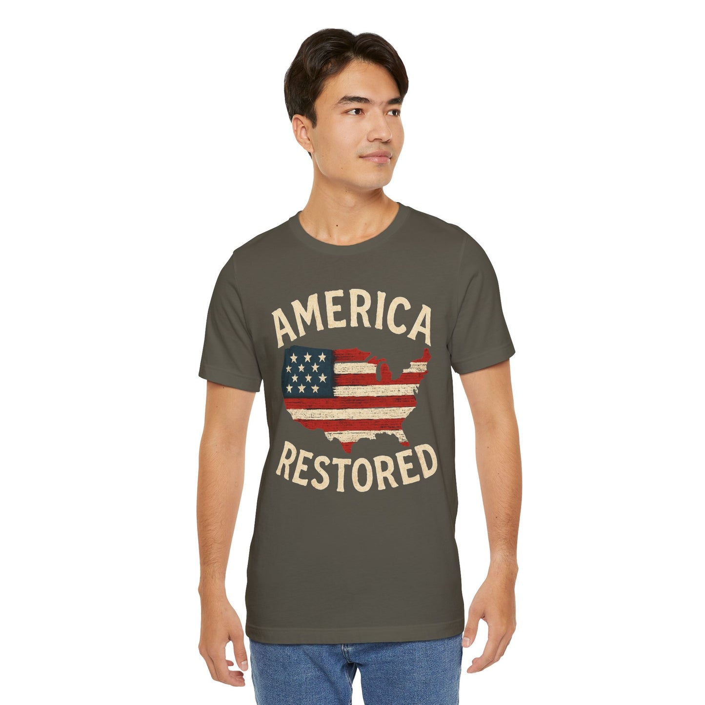 T-Shirt - Great News America's Back and "American is Restored" Tee