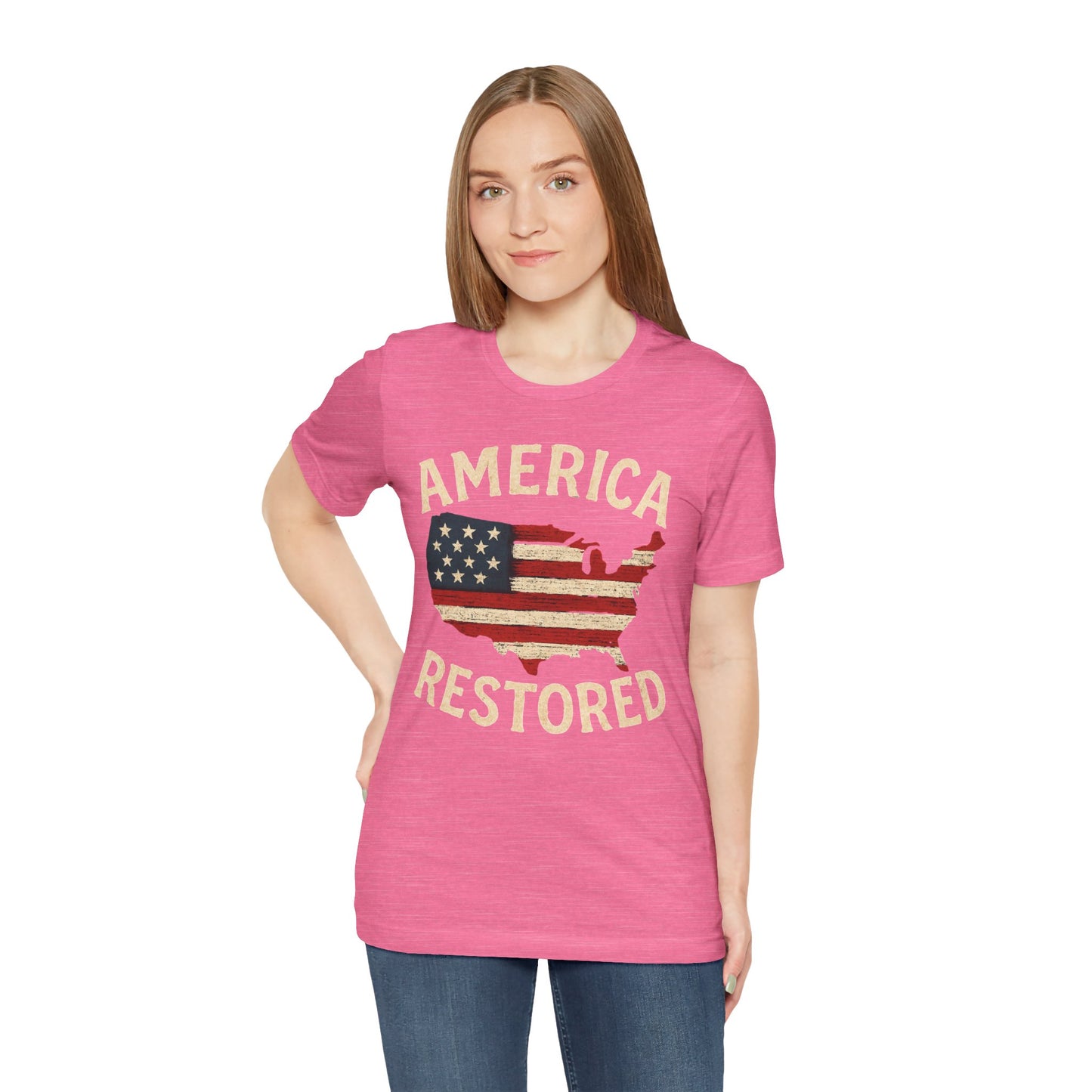 T-Shirt - Great News America's Back and "American is Restored" Tee