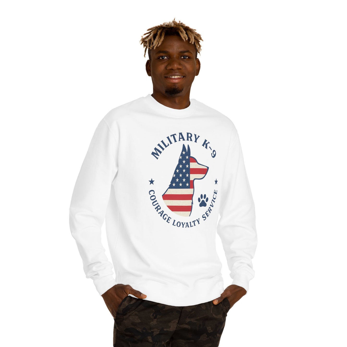 Military K9 Crewneck Sweatshirt