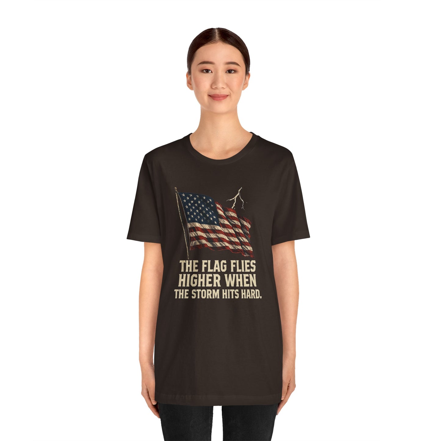 Flag Flies Higher Patriotic Tee