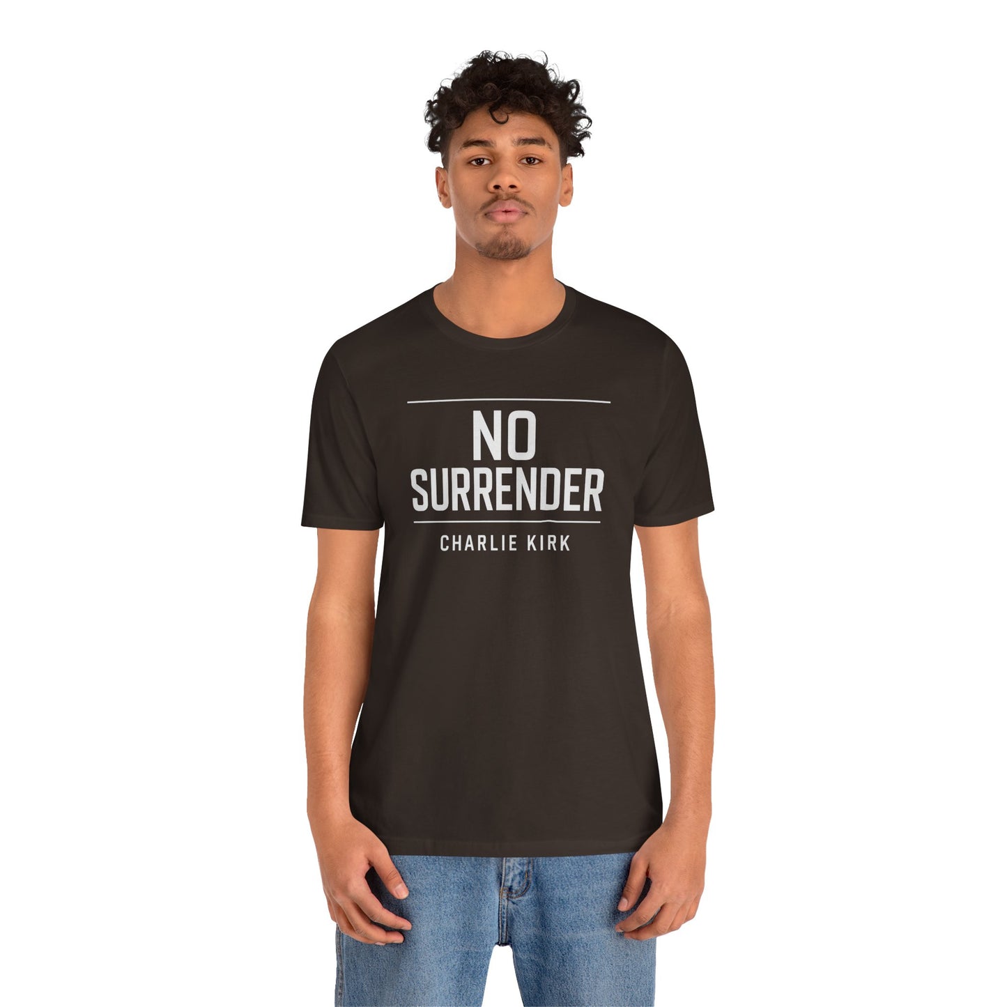 Charlie Kirk No Surrender Unisex Tee Shirt