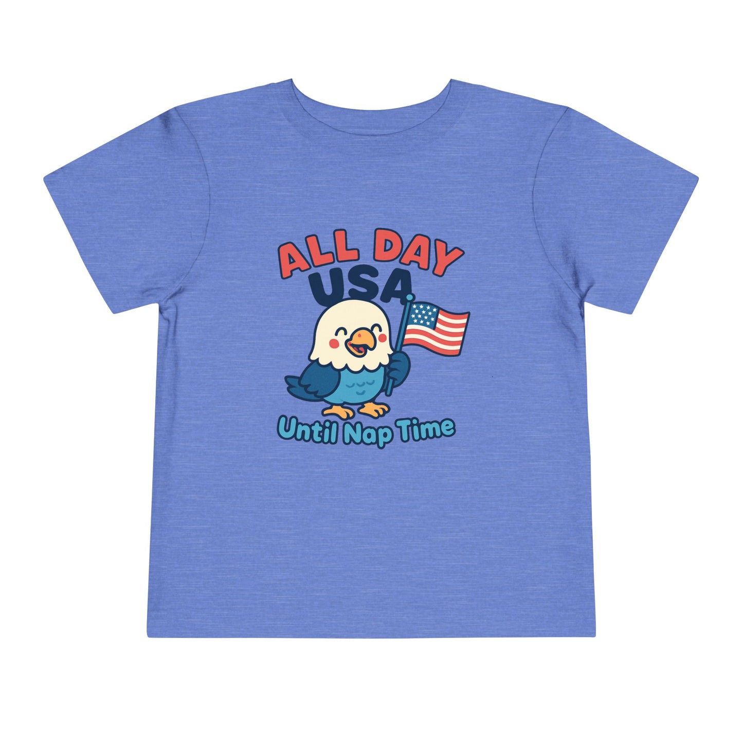 All Day USA Until Nap Time - Cute Kids Shirt