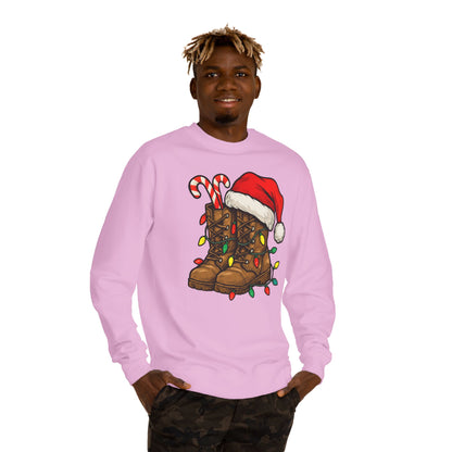 Christmas Work Boots sweatshirt