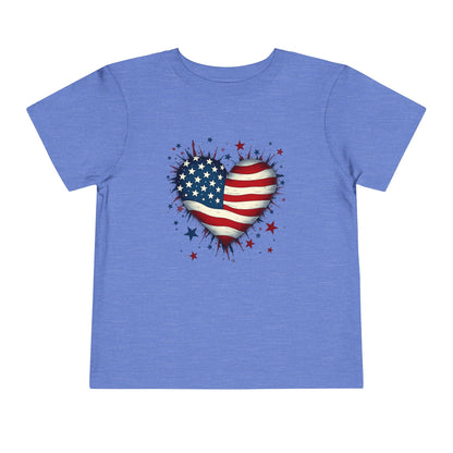 USA Heart Design, Kids' Independence Day Shirt