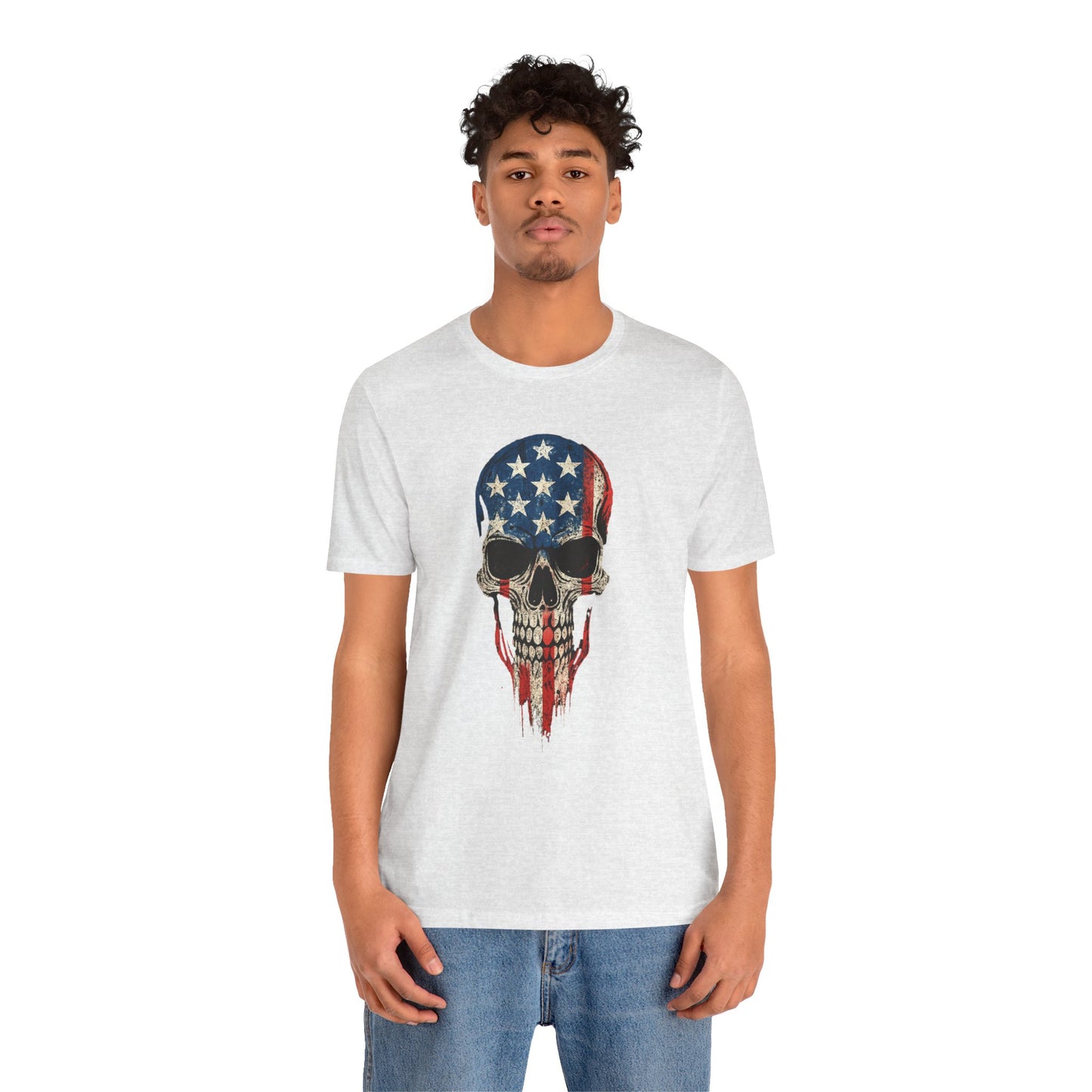Patriotic Skull Graphic Tee
