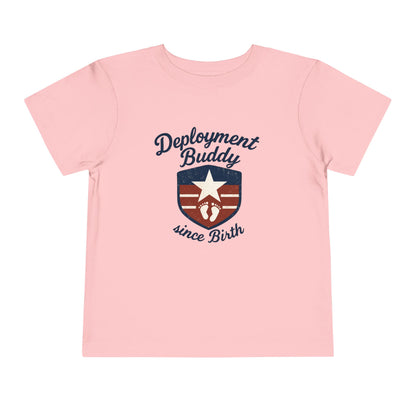Toddler Deployment Buddy Tee, Cute Kids Shirt, Gift for Military Families, Birthday Outfit, Deployment Celebration Tee