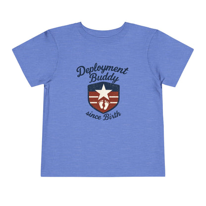 Toddler Deployment Buddy Tee, Cute Kids Shirt, Gift for Military Families, Birthday Outfit, Deployment Celebration Tee