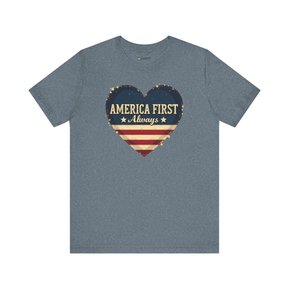 Patriotic Tee: Always America First