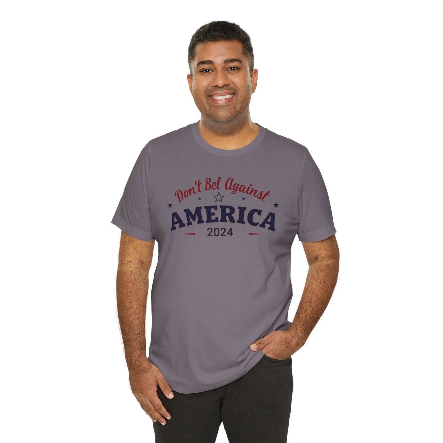 America 2024 Unisex Short Sleeve Tee - Patriotic T-Shirt, Independence Day, Election 2024, Gift for Veterans, USA Pride