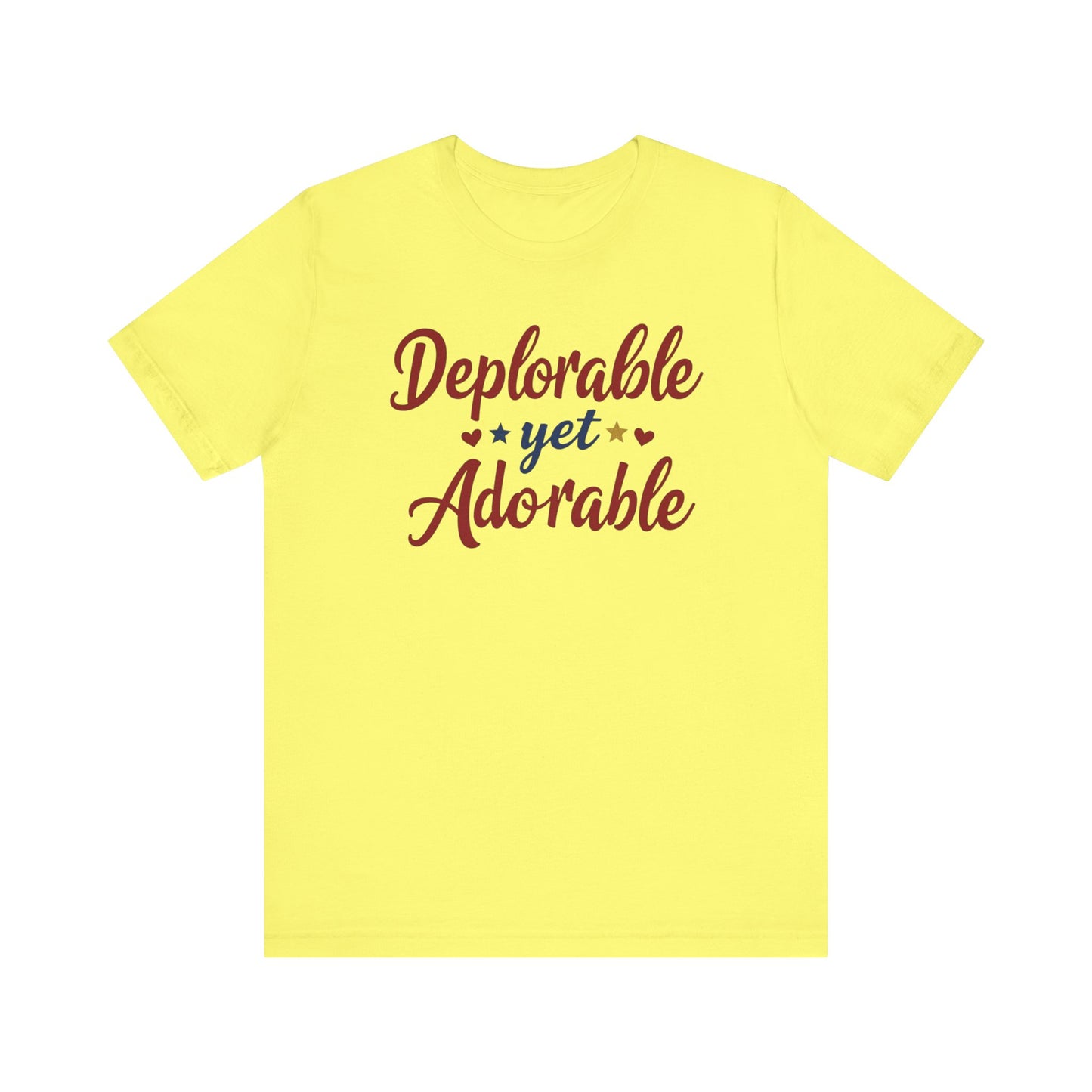 Deplorable Yet Adorable Unisex Jersey Tee - Fun Casual Shirt for Everyday Wear