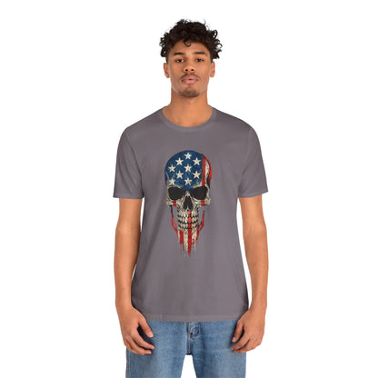 Patriotic Skull Graphic Tee