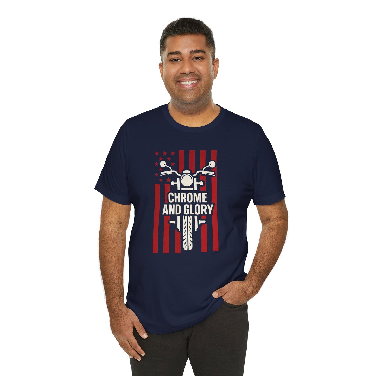 Chrome & Glory Patriotic Graphic Tee - Unisex Jersey Short Sleeve Shirt