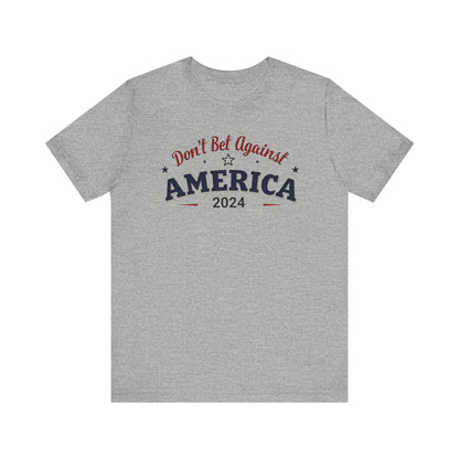 America 2024 Unisex Short Sleeve Tee - Patriotic T-Shirt, Independence Day, Election 2024, Gift for Veterans, USA Pride