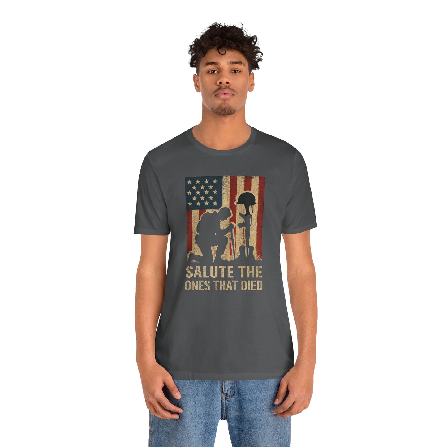 T-Shirt Salute the Ones that died Unisex Jersey Short Sleeve Tee