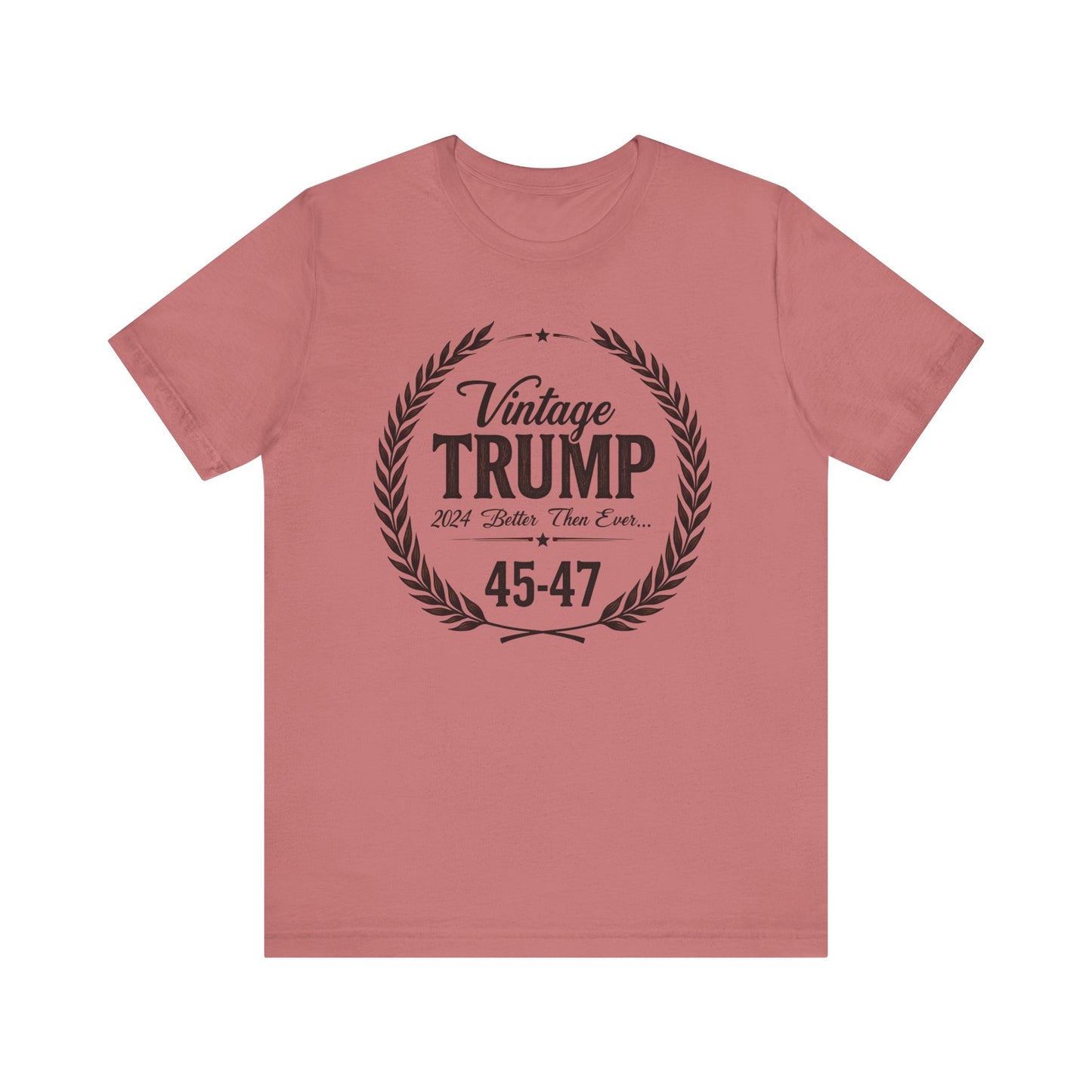 Vintage Trump Unisex Tee - 45-47, Casual Wear, Gift for Republicans, Political Humor Shirt, Election Day Apparel