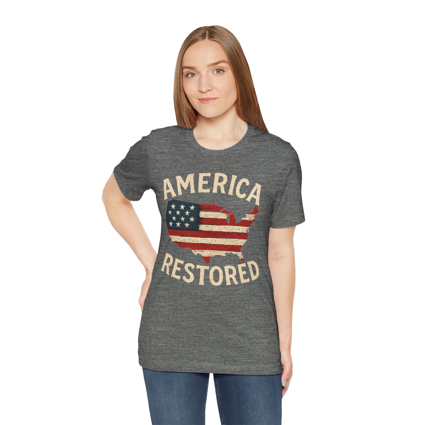 T-Shirt - Great News America's Back and "American is Restored" Tee