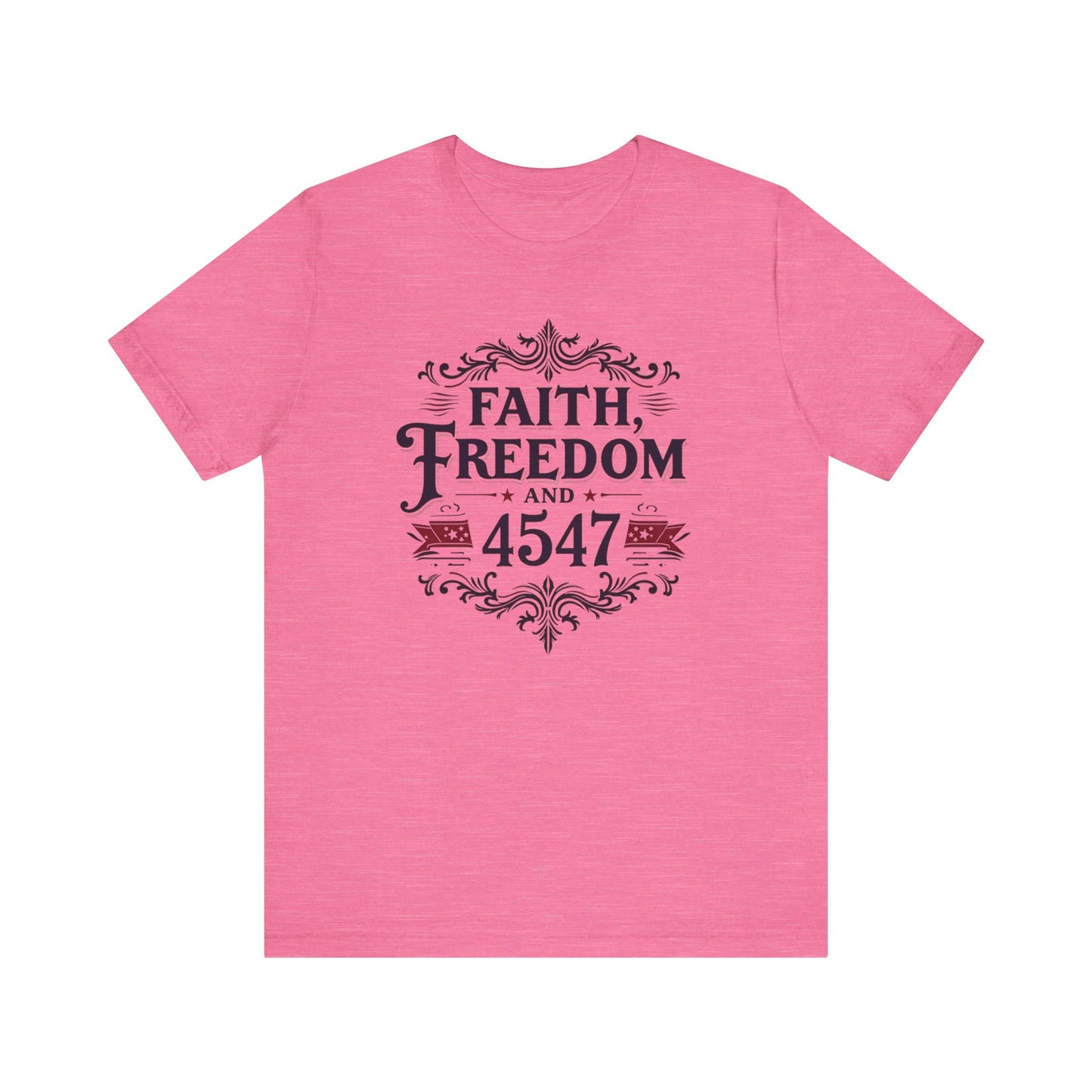 Faith and Freedom Unisex Tee | Inspirational Shirt, Casual Wear, Graphic Tee, Gift for Him, Women’s Fashion, Everyday Comfort