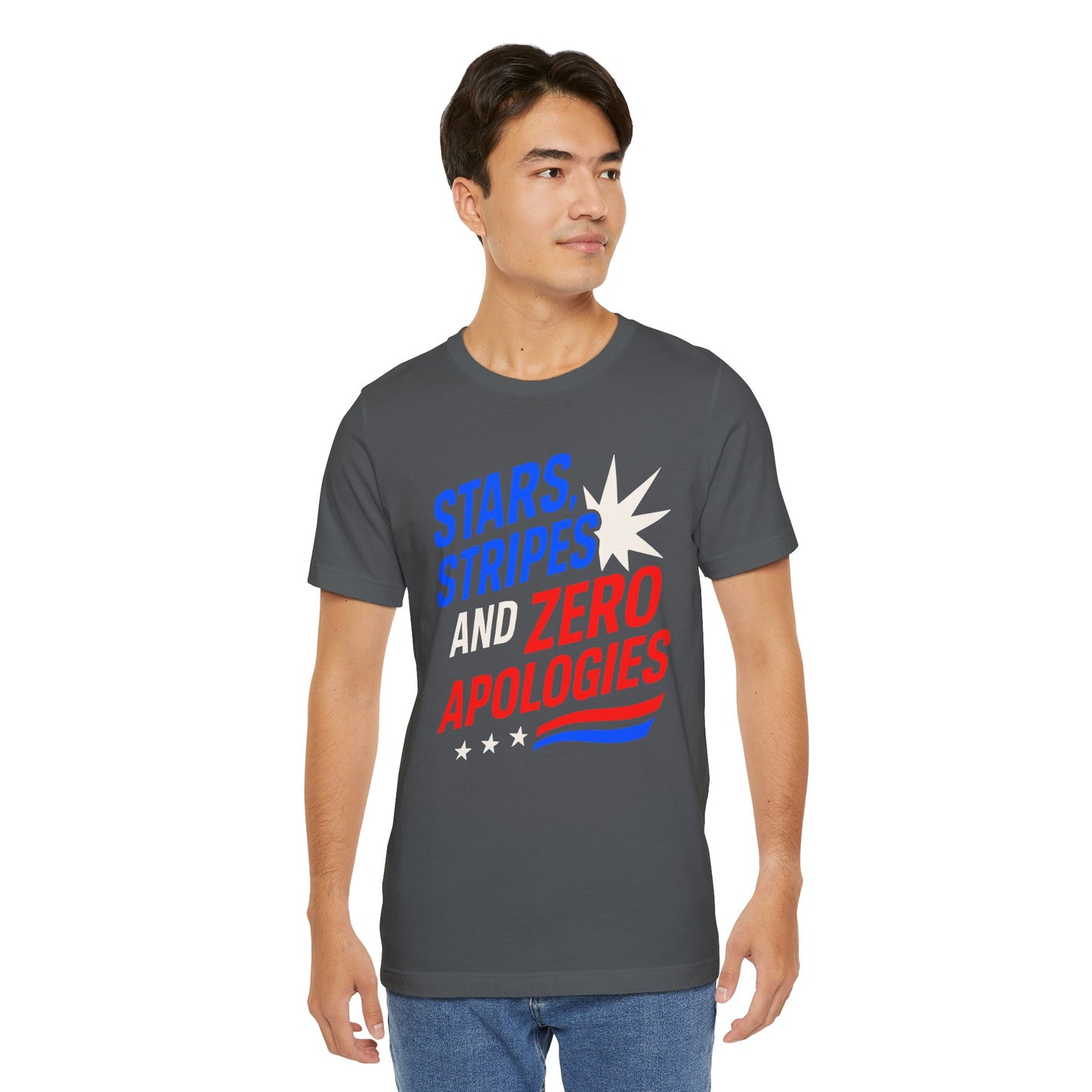 Stars, Stripes, and Zero Apologies tee