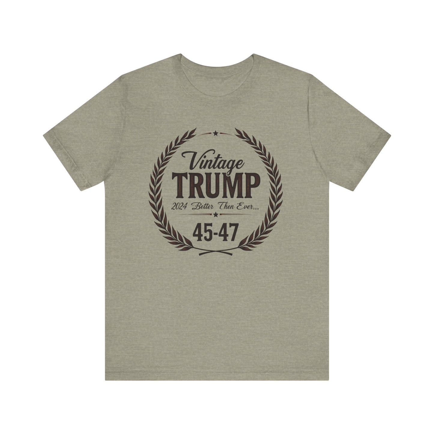 Vintage Trump Unisex Tee - 45-47, Casual Wear, Gift for Republicans, Political Humor Shirt, Election Day Apparel