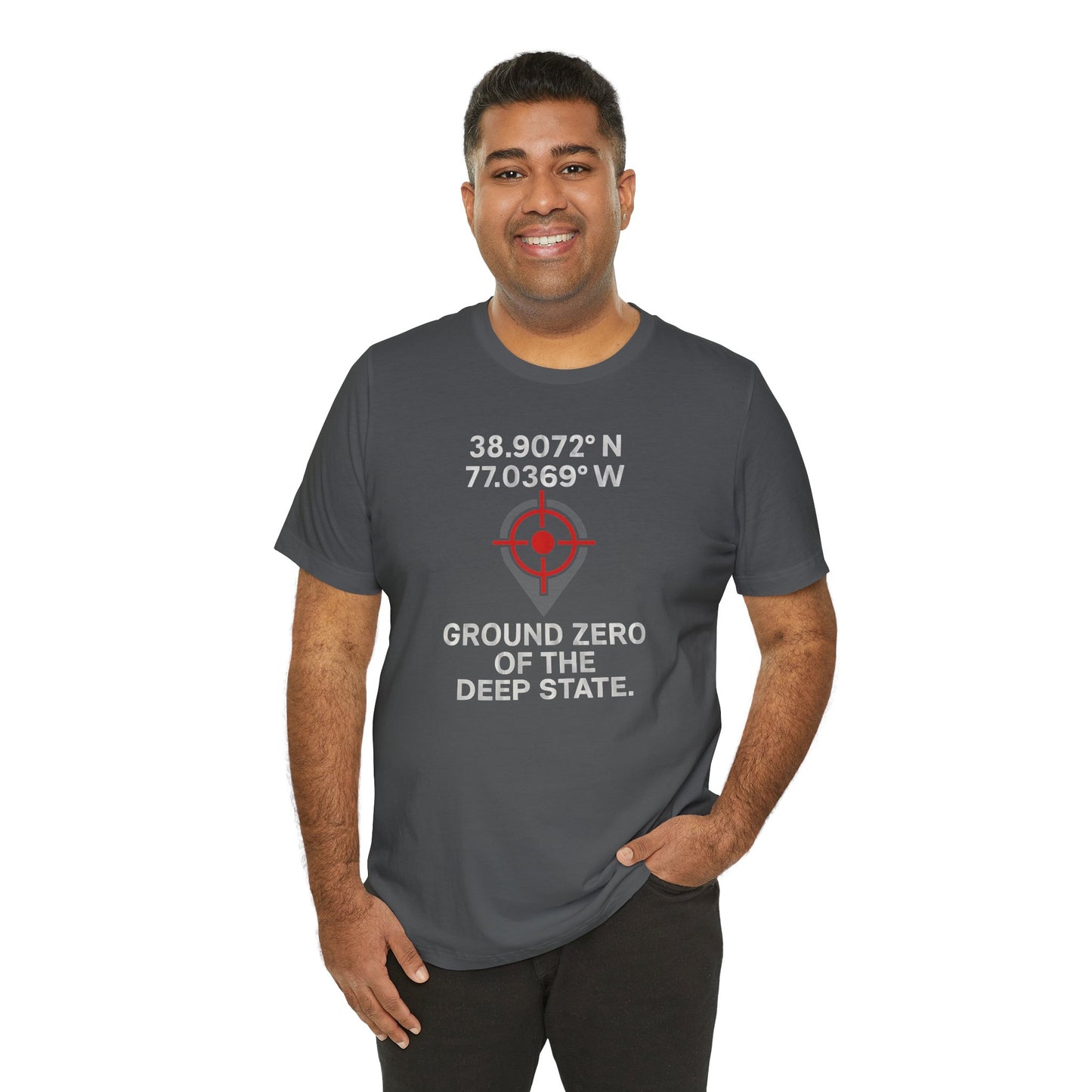 Deep State Coordinates Unisex Tee, Casual Graphic Tee, Unique Gift