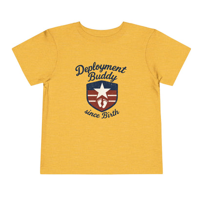 Toddler Deployment Buddy Tee, Cute Kids Shirt, Gift for Military Families, Birthday Outfit, Deployment Celebration Tee