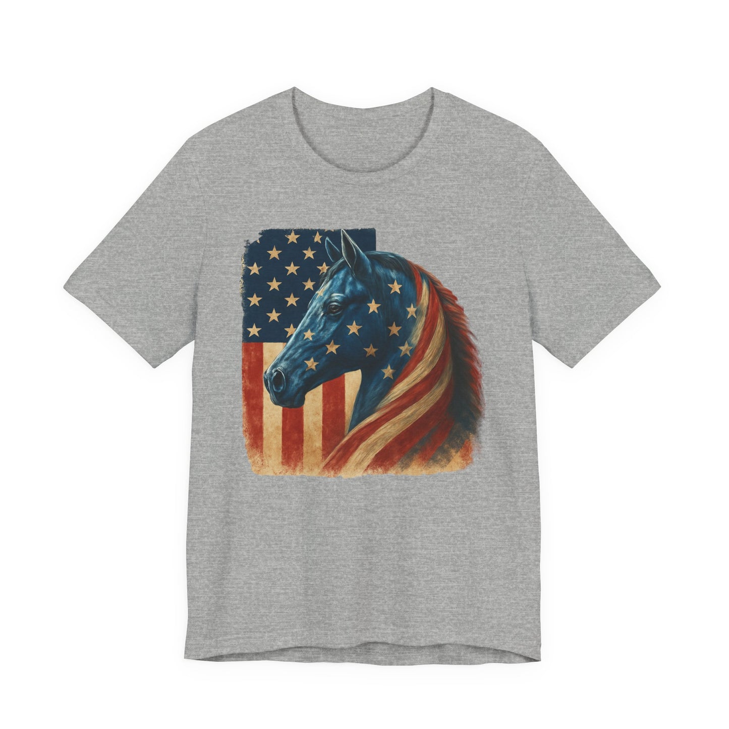 Patriotic Horse Lover T-Shirt — USA Equestrian Tee