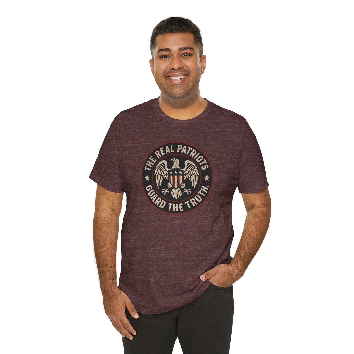 Real Patriots Guard the Truth | Unisex Jersey Tee for Freedom Lovers