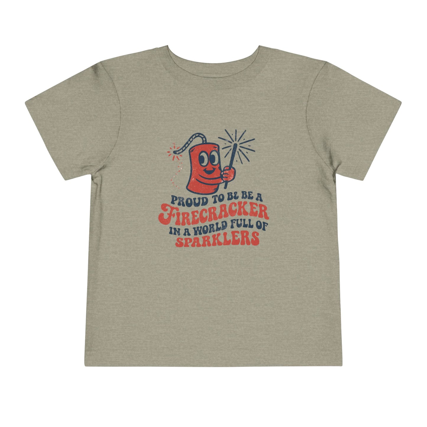 Proud to be a Firecracker Shirt, Kids Summer Apparel Celebration Tee