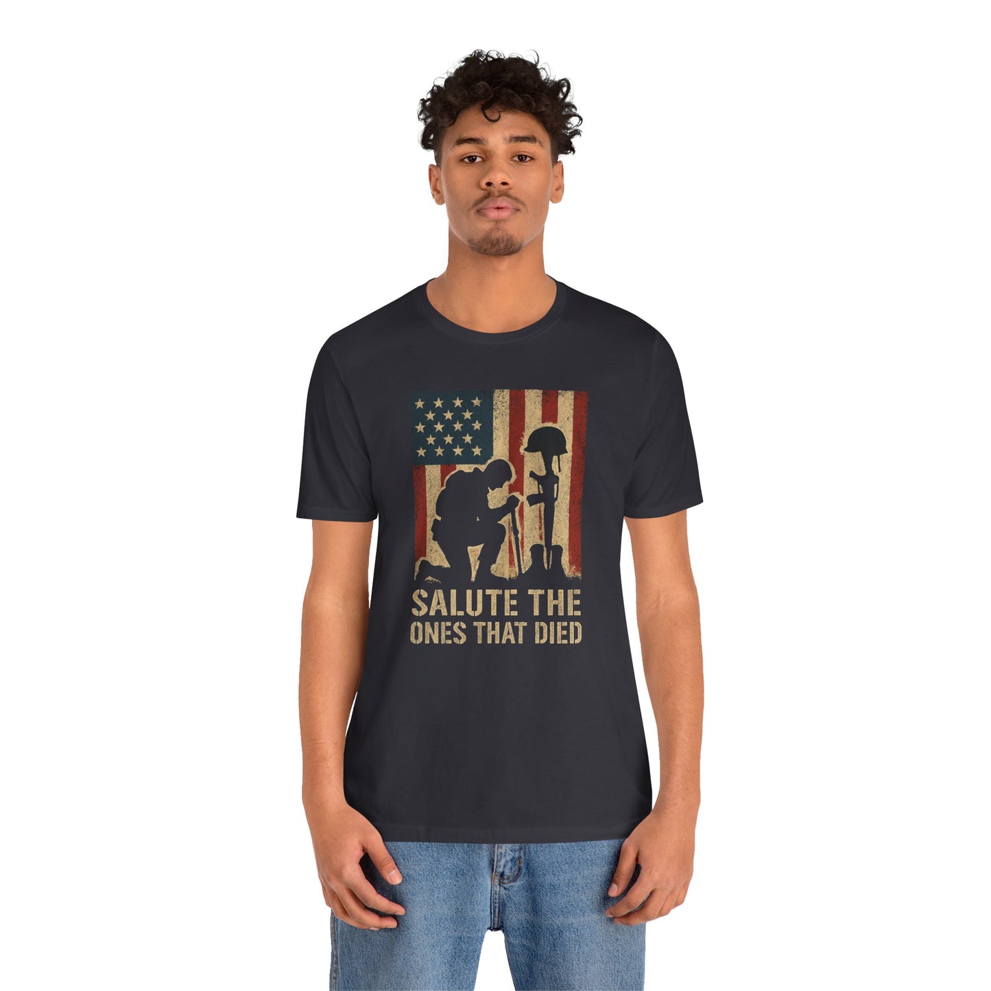 T-Shirt Salute the Ones that died Unisex Jersey Short Sleeve Tee