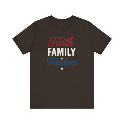 Faith Family Freedom Unisex Tee