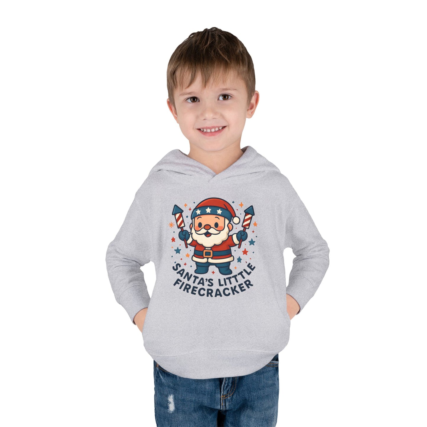 Santa's Firecracker Toddler Hoodie