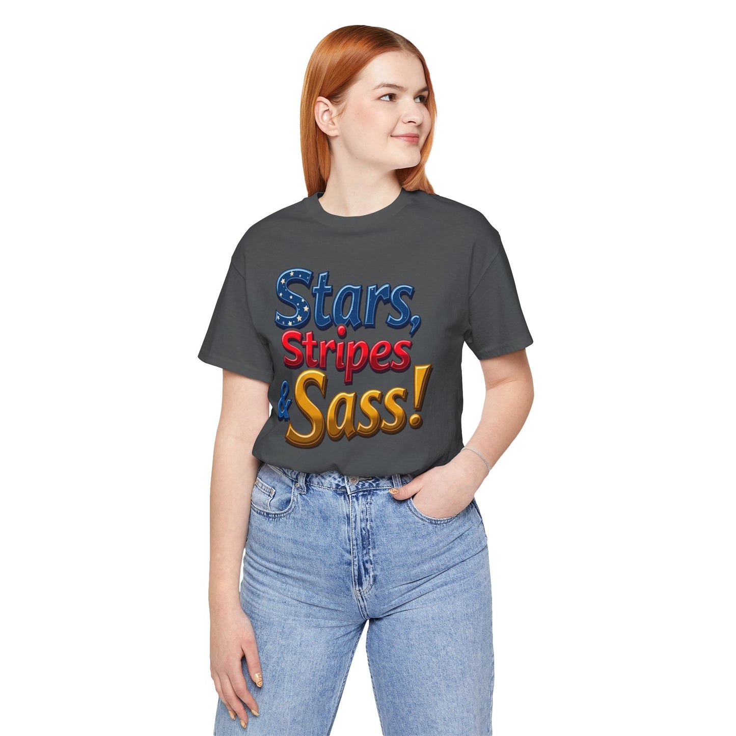 Stars, Stripes & Sass Unisex Jersey Short Sleeve Tee