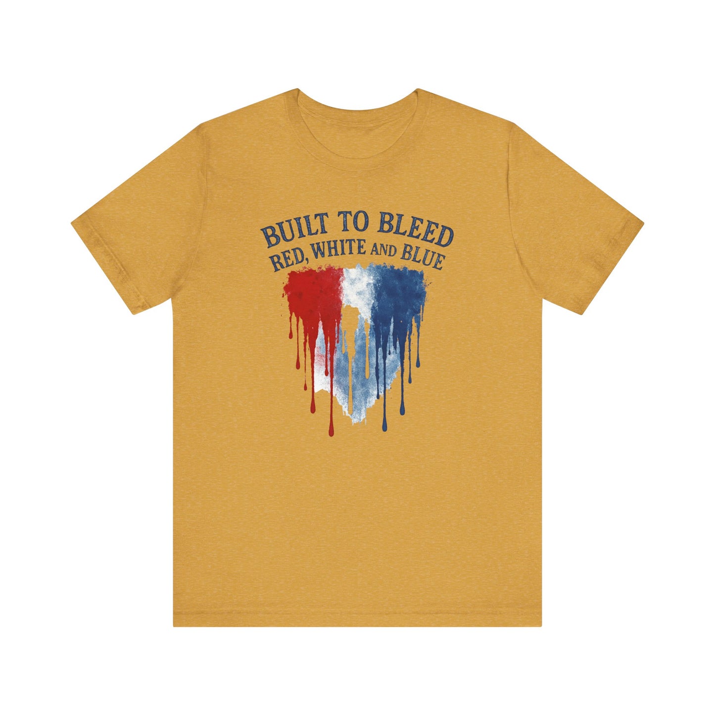 Built to Bleed Red White and Blue Shirt, Americana Tee